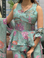 Sea Green Multi Floral