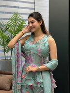 Sea Green Multi Floral