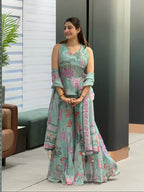 Sea Green Multi Floral
