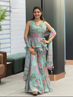 Sea Green Multi Floral